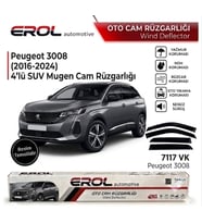 PEUGEOT 3008 (2016-2024) 4'LÜ SUV CAM RÜZGARLIĞI