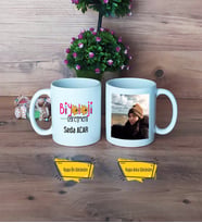 Biyoloji Öğretmeni Kupa Bardak Beyaz Fotoğraflı Öğretmenler Günü Hediyesi