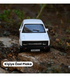 Murat 131 Metal Model Araba - Işıklı ve Sesli - Kişiye Özel Plakalı