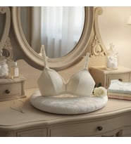 Kadın Dantelli Ekru Renk Emzirme Sütyeni BB2736