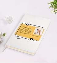 BK Gift Kişiye Özel Kendi El Yazın Mesajlı Fotoğraflı Hediye Beyaz Defter