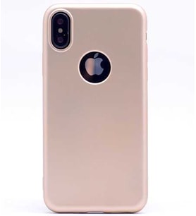 Uyumlu Model Apple iPhone XS Max 6.5 Kılıf Soft Mat Premier Case (Gold)