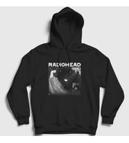 Presmono Unisex Siyah Motion Radiohead Kapüşonlu Sweatshirt 104153tt
