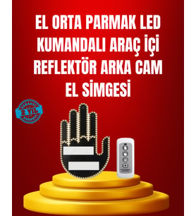 Suya Dayanıklı LED El Park Uyarı Cihazı Uzaktan Kumandalı 2025