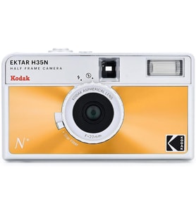 EKTAR H35N Yarım Çerçeve Film Kamera, 35 mm, Yeniden Kullanılabilir, Odaksız, Ampul Fonksiyonu, Dahili Yıldız Filtresi, Kaplamalı Geliştirilmiş Lens (Film ve AAA Pil Dahil Değildir) (Cam