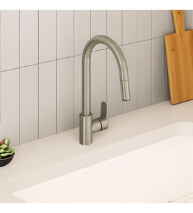 Vitra Flow Soft Pull-Out Eviye Bataryası, Fırçalı Nikel