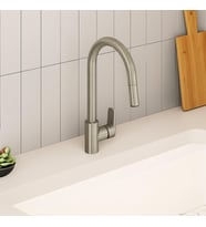 Vitra Flow Soft Pull-Out Eviye Bataryası, Fırçalı Nikel