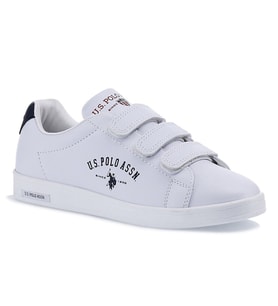 U.S. Polo Assn Sınger Beyaz Günlük Spor Ayakkabı 3 Cırtlı (Beyaz)
