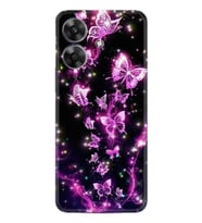 Note 60 Kılıf Boutique Baskılı Resimli Pembe Neon Kelebekler Pcode -100