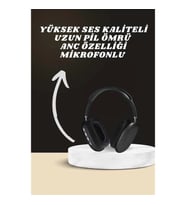 Mey İthalat® Kulak Üstü Kulaklık Pro9 ve Yeni Nesil Akıllı Saat Android ve İOS Uyumlu ANC Özelliği