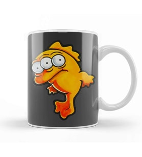 Fish Blinky Kupa Bardak Porselen