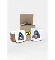 Death Coffee Tasarımlı Baskılı Kupa Bardak Seti