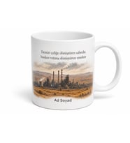 Kırıkkale Sanayi ve Bozkır Temalı Kupa Bardak Hediye Özel Tasarım