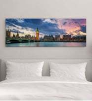 BK Gift Yatak Odası Konseptli Panorama Kanvas Tablo 100x35cm-1