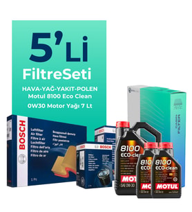 BOSCH Peugeot Boxer 2.0 Dizel BlueHDi Filtre Bakım Seti Motul Motor Yağlı (2015-2020) 5 Li