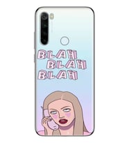 Redmi Note 8 Uyumlu Blah Blah Blah Mean Girls Desenli Şeffaf Telefon Kılıfı