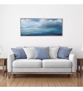 Tablolife İndigo Yağlı Boya Dokulu Tablo 60X90,Çerçeve;Siyah