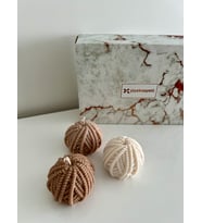 3'lü Yumak Set Mum %100 Doğal Soya Wax