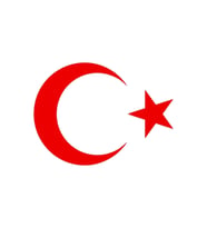Kırmızı Türk Bayrağı Oto Kaput-Far Sticker 30 Cm