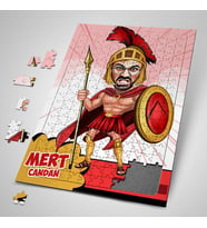 Kişiye Özel Hediye Roma Askeri Karikatürlü Puzzle