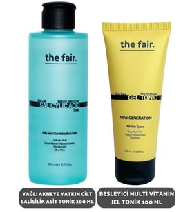 the fair. Yağlı Cilt Salisilik Asit Tonik 200 ml ve Besleyici Multi Vİtamin Jel Tonik 100 ml