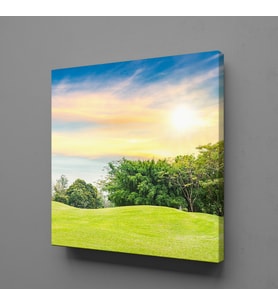 YEŞİLLİK AĞAÇLAR KANVAS TABLO 140x140cm
