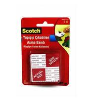 3M SCOTCH 108 ÇİFT TARAFLI YAPIŞIP ÇIKABİLEN ASMA BANDI 25,4MM