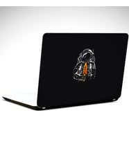 Uydu ve Astronot Laptop Sticker 14 inch (35X26CM)