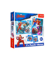 ORİJİNAL LİSANSLI PUZZLE MARVEL THE AVENGERS 2IN1 3+