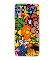 PrintiFy Samsung Galaxy M22 ile Uyumlu Retro Color 2  Kamera Korumalı Şeffaf  Kılıf
