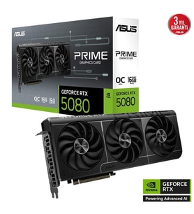 ASUS RTX5080 16GB PRIME RTX5080-O16G GDDR7 256bit HDMI DP PCIe 5.0