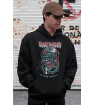 Iron Maiden Rock Metal Müzik Grubu Baskılı Unisex Oversize Hoodie