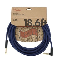 Fender 0990918073 Festival Pure Doğal Lif Enstrüman Kablosu (5m - Blue ) Mavi Rüya Tasarımı Çevre Dostu Malzeme ve Üstün Sinyal İletimi