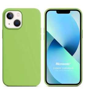 Apple iPhone 13 6.1'' Liquit Lansman Silikon Yeşil