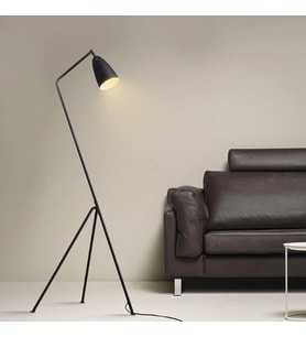 RİOLİGHT MODERN SİYAH METAL KÖŞE LAMBASI LAMBADER