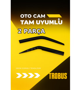 Peugeot Boxer 2010 Cam Rüzgarlığı (2'li) (Siyah)