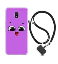 Xiaomi Redmi 8A 8 Pro 9C 9T 10C 11T Pro Kılıf Boyun Askılı Silikon Purple Sweety 1717