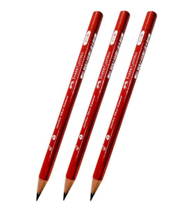 İlk Kalemim Jumbo Üçgen Başlangıç Kalemi Siyah 2.5 B 3 Adet Faber Jumbo Kurşun Kalem Oluklu Gövde Triangular