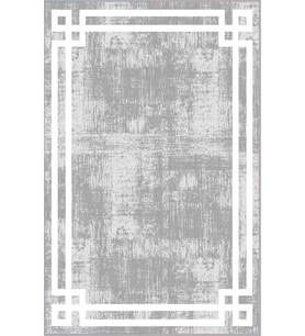 Eliana Home Baskılı, Yıkanabilir Kaymaz Taban Salon Halısı LNA0495 100x150 cm (Gri)