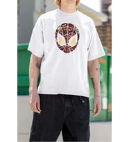Maske Örümcek Adam Baskılı Unisex Oversize Marvel Tişört