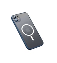 Apple iPhone 12 Uyumlu Kılıf Zore Mokka Wireless Kapak (Lacivert)