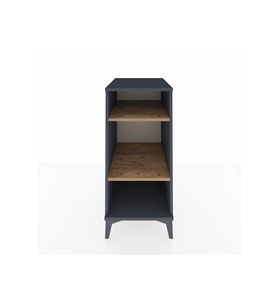 Kronos Komodin 2 Raflı 44x59x96 Antrasit-Çam