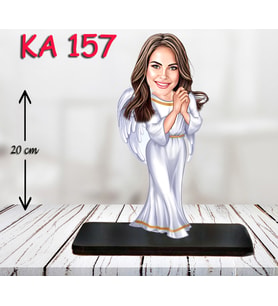 Kişiye Özel Ahşap Biblo - Sağlıkçı Kadın Karikatür Biblo - Doktor Biblo 13