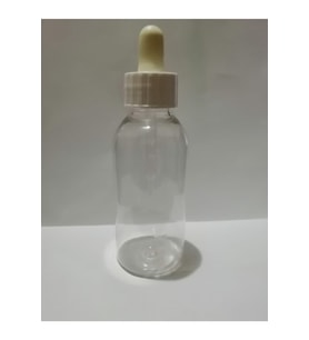 100ml Plastik Şeffaf Gorilla Şişe+oksidan Damlalıklı,medikal Şişe,boş Şişe,50 Adet