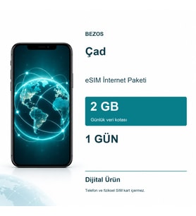 Çad eSIM İnternet Paketi Günlük 2 GB 1 Gün