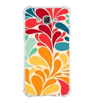 PrintiFy Samsung Galaxy J7 Core Uyumlu Retro Color 5 Baskılı Şeffaf Köşe Korumalı Antişok Kılıf