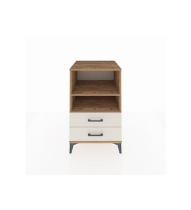 Kronos Komodin 2 Raflı 2 Çekmeceli 60x59x96 Çam-Aytaşı