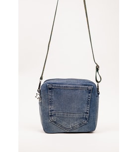 Omuz Askılı Çanta Denim Kumaş Astarlı Fermuarlı 25x22 cm