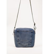 Omuz Askılı Çanta Denim Kumaş Astarlı Fermuarlı 25x22 cm
