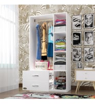Kenzlife giysi dolabı hülagü 175*90*40 byz gardırop 2 çekmeceli